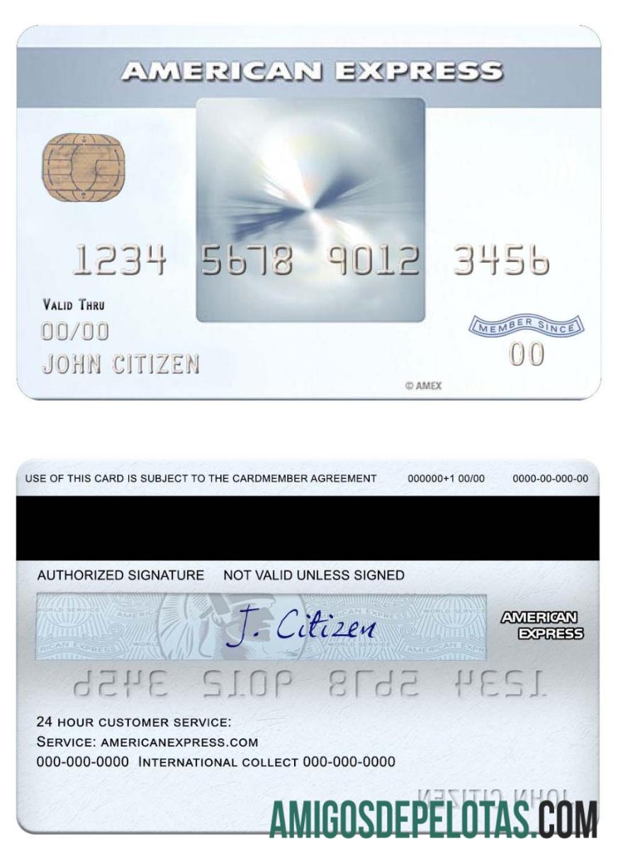 Cartão de crédito Amex Everyday® dos EUA Nova York CFSB Bank exemplo